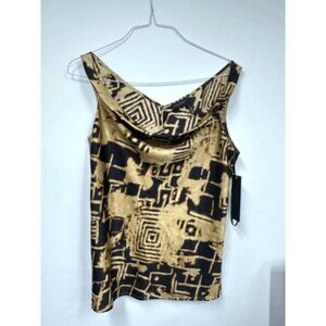 Donna Karan New York*Minor Error* Sleeveless Black Brown Size XL $69